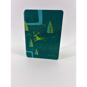Amazon Kindle 10th Gen Kids Edition Cover Green Forest Deer Folio Case DQ308